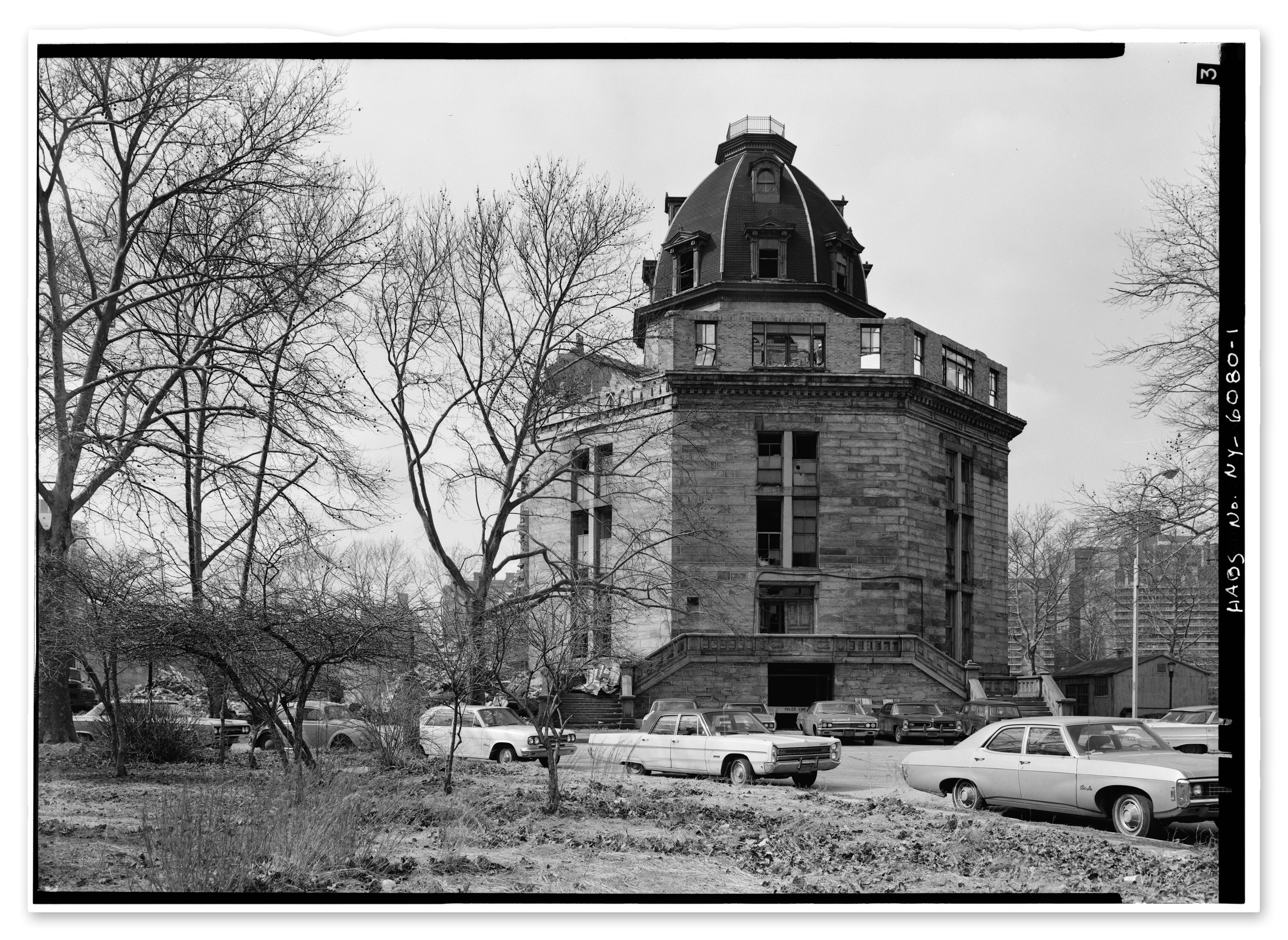 General View of East Side -- Welfare Island, Insane Asylum (HABS NY,31-WELFI,6-1)